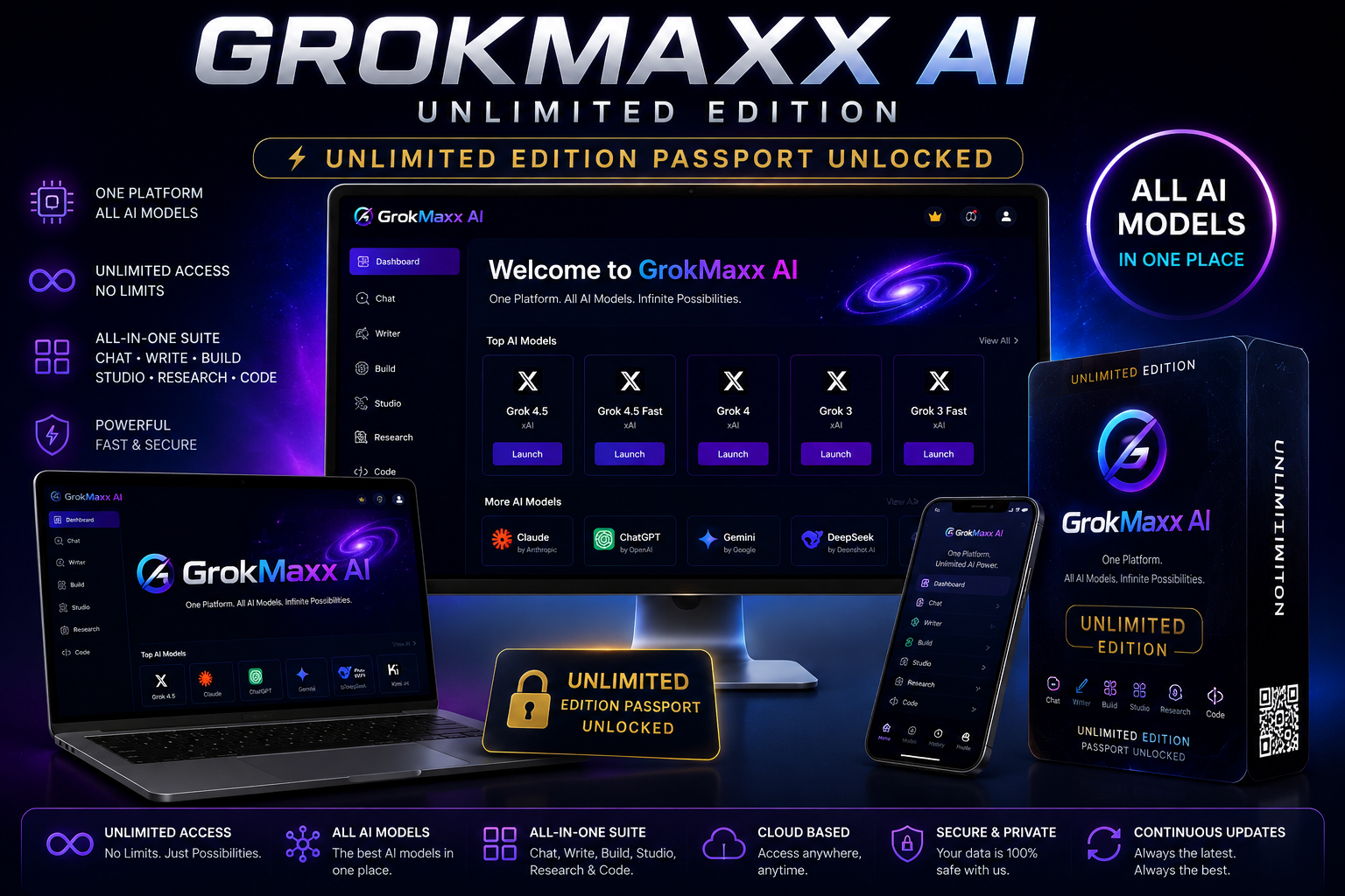Grokmaxx AI Unlimited Edition Product Showcase